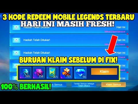 BONGKAR! 3 KODE REDEEM ML 2023 HARI INI| KODE REDEEM MOBILE LEGENDS ...