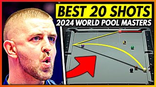 TOP 20 MOST INCREDIBLE SHOTS | 2024 WORLD POOL MASTERS screenshot 1