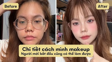 [Makeup tutorial] Hướng dẫn makeup chi tiết cho người mới bắt đầu 😘 nay tone hồng đất nha