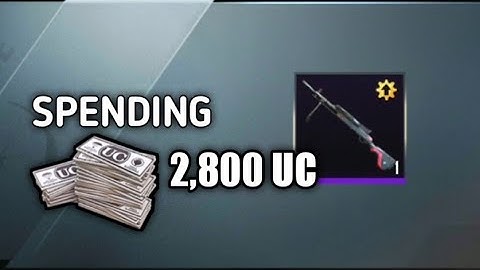 SPENDING 2,800 UC opening crate DP-28 Enigmatic Killer PUBG Mobile