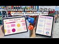 LÍNEA DEL TIEMPO CREATIVA DIGITAL en Powerpoint / Word + Plantillas gratis - DanielaGmr ✨