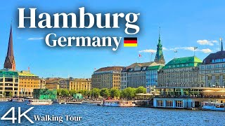 Hamburg, Germany  Summer Walking Tour 2023  4K UHD