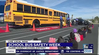 CCSD School Bus Safety Week focuses on roadway dangers across the valley