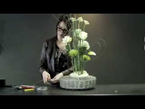 Fonkelnieuw Wit bloemstuk maken - Bloemschikken met witte bloemen - YouTube LB-74