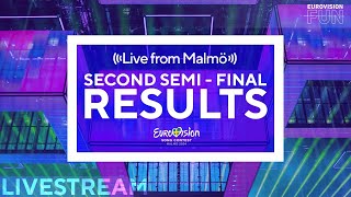 LIVE FROM MALMO: Semi-Final 2 RESULTS| Eurovisionfun Live Stream