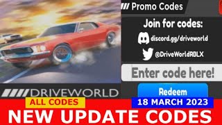 Drive World codes for December 2023