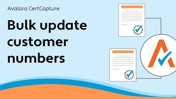 Bulk update customer numbers - CertCapture