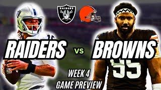 Las Vegas Raiders vs Cleveland Browns: Week 4 Game Preview
