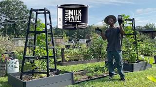 Eco-Friendly Garden Makeover with Milk Paint! 🎨✨
