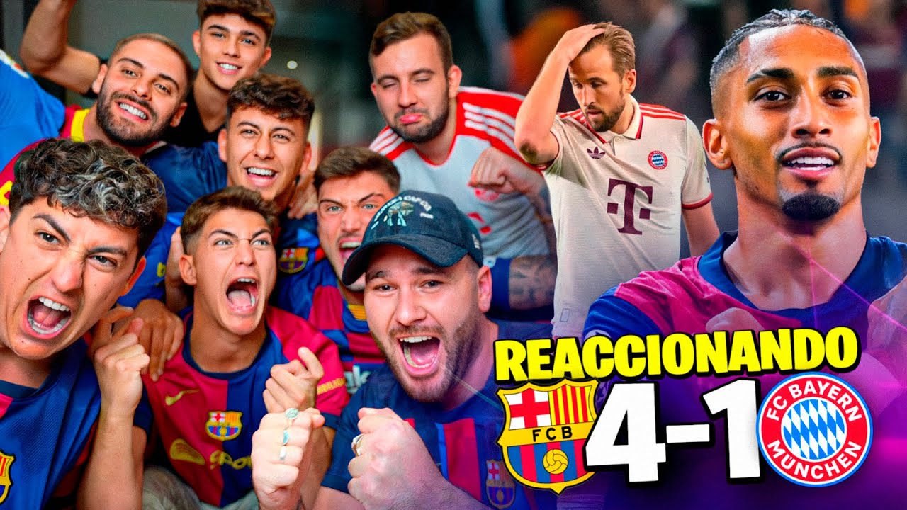 REACCIONANDO al BARÇA 4-1 BAYERN MÚNICH ¡Raphinha eres DIOS!