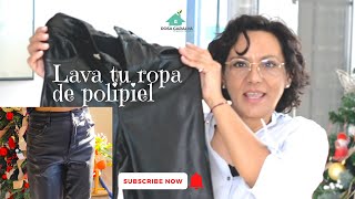 Cómo lavar ropa de polipiel