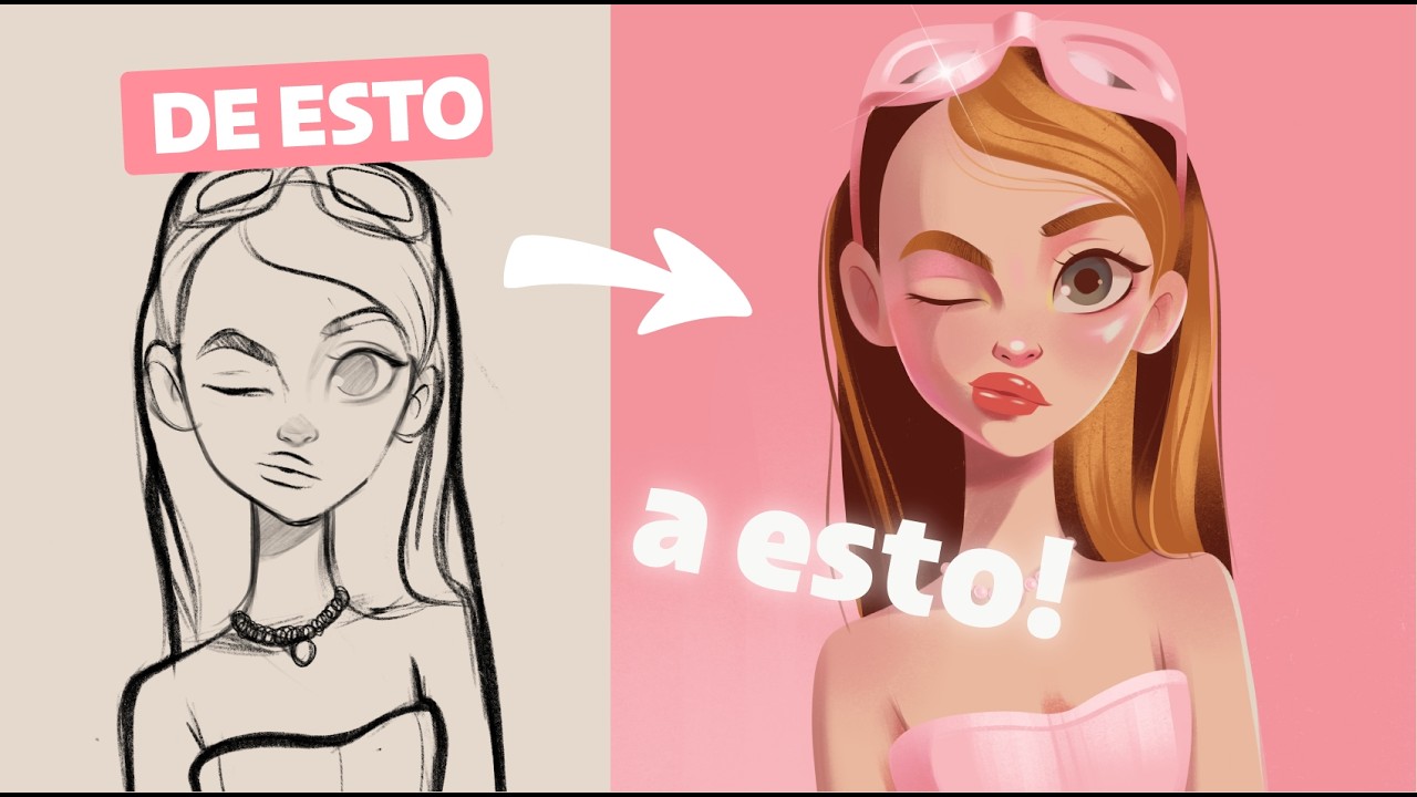 ¡DALE VIDA a tu dibujo digital con COLOR! 🎨 Paso a paso fácil y pro