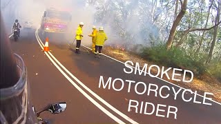 Smoked Motorcycle Rider