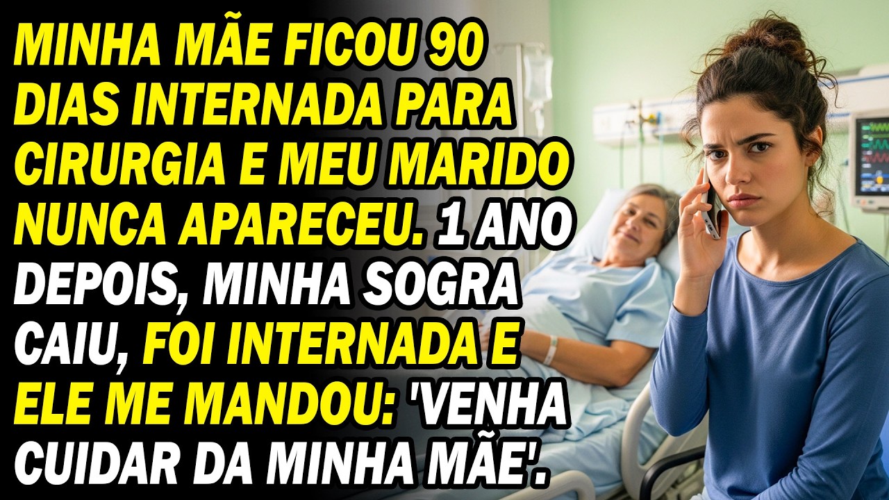 Minha Mãe Ficou 95 Dias Internada 🏥 Ele Nem Foi 😏 A Dele Caiu E Ele Logo Pediu 📱 'Ajude-a!'.