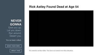 Famous Rick Astley Found Dead at Age 54 Wealth