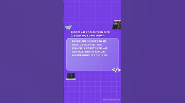 Robots can sense the world just like us!