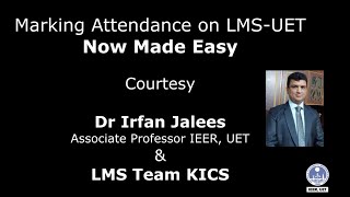 Marking Attendance Made Easy on LMS-UET