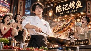 The self-made grilled fish boy wins everyone over with his cooking skills