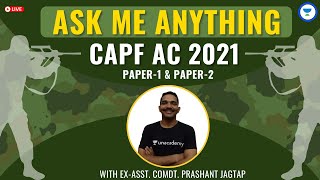 Ask Me Anything: CAPF AC | Ex-Asst. Comdt. Prashant Jagtap | Unacademy Shaurya