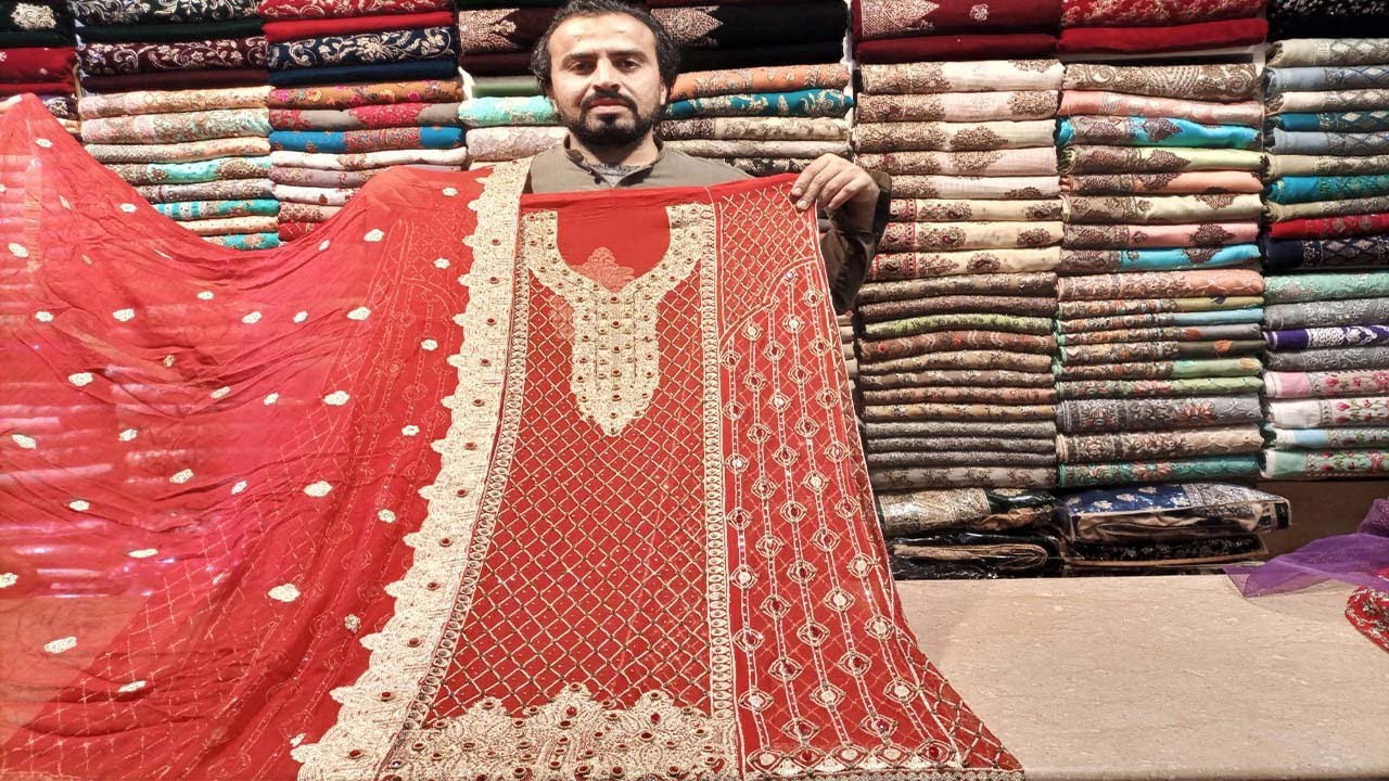 Fancy Dress in Bara Bazar Rawalpindi Pakistan Party wear Dress prices