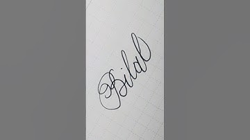Calligraphy #handwriting #lettering #writing #signature #art #shortvideo ☆Bilal☆
