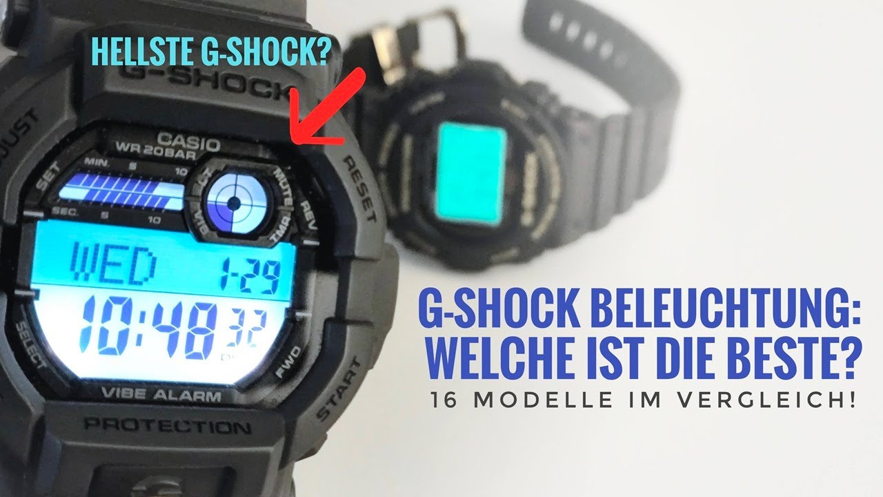G-SHOCK Display-Beleuchtung: LED, EL-Backlight oder Super-Illuminator? – Welche ist die Beste?
