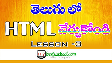 HTML in Telugu  Part 3 |  Heading Tags in HTML
