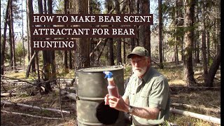 Bear liquid scent attractant for hunting purposes.