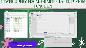 Power Query Fiscal Quarter Label Custom Function
