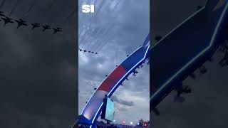 Military Flyover Kicks Off UFC Freedom 250 🇺🇸 #ufcfreedom250 #ufc