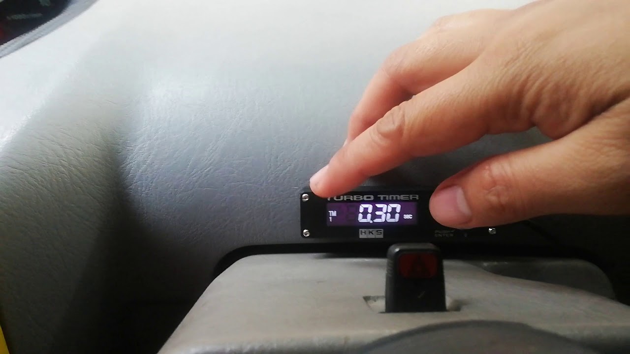 Cara nak set turbo timer HKS