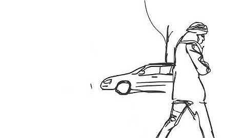 First Rotoscope: Walking Man Experiment (Freddie Hodgson)