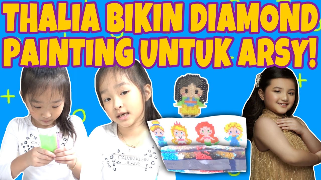 Khusus Buat Arsy, Cici Thalia Bikin Diamond Painting Karakter Mulan!