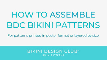 EASY WAY to assemble our PDF Bikini patterns by Bikini Design Club