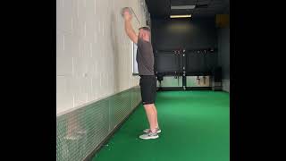 Extensive med ball OH tricep
