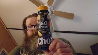 Chobani 15G protein zero sugar added Greek yogurt drink:Tropical punch flavored review 