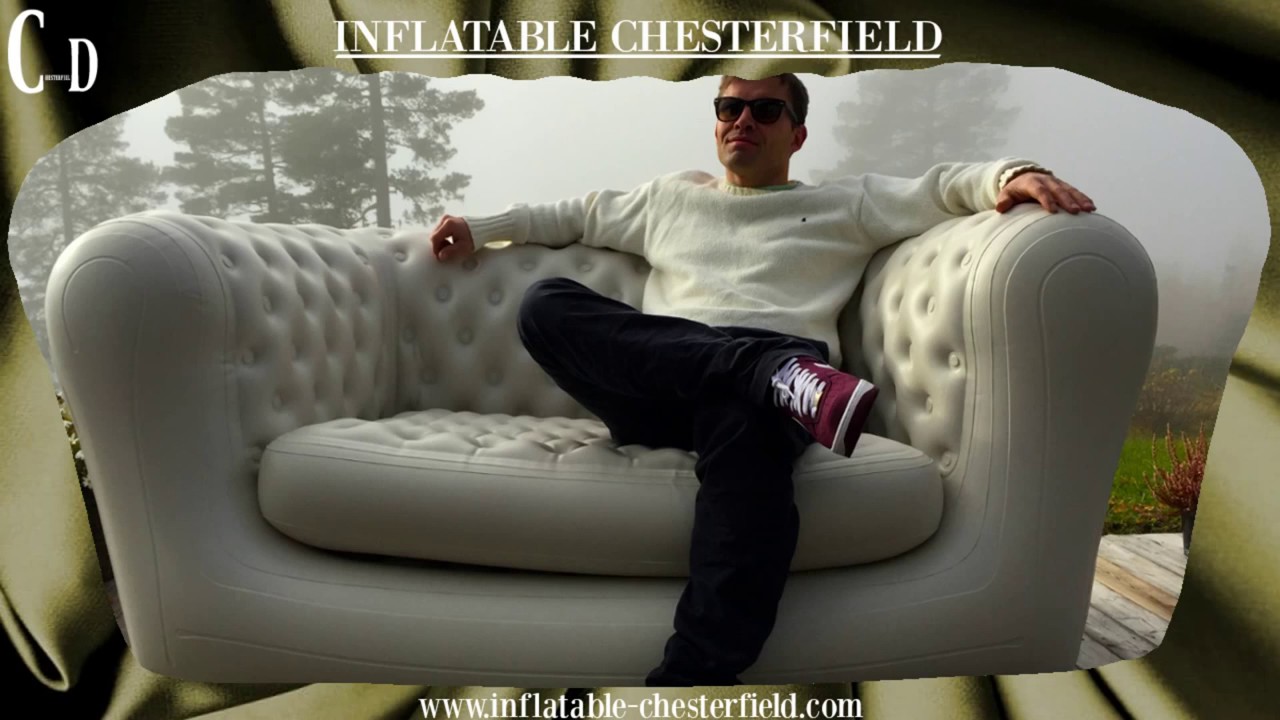 Inflatable Chesterfield Sofa Classic In A Bag YouTube