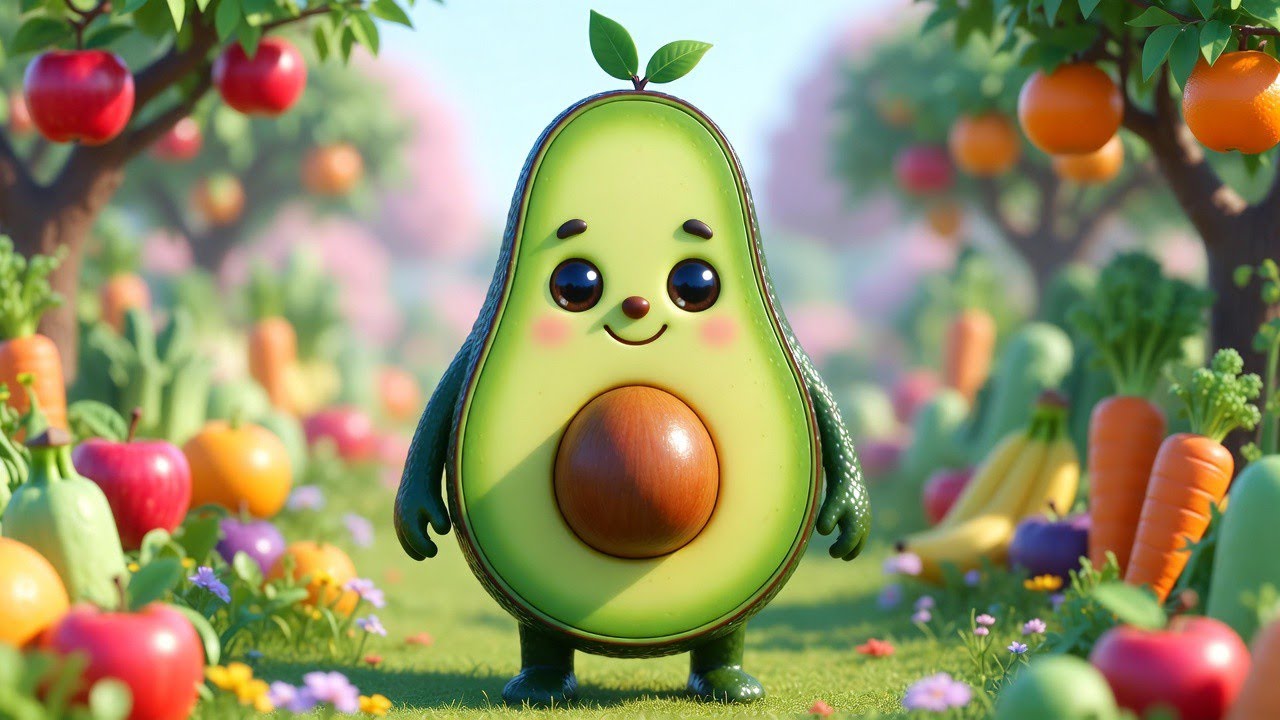 The Fruit Friends Song - @kidzz Nursery Rhymes and Kids Songs 