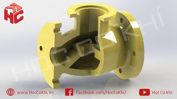 [hoccokhi] Hướng dẫn vẽ thân van trên Inventor | Valve body in Inventor