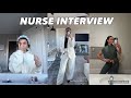 Vlogmas day 12  interview with me for a nursing job grwm prep interview tips shadowing  more