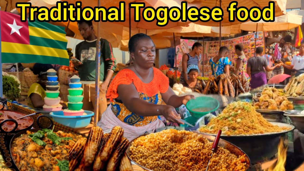 Впечатляющая местная традиционная еда 🥑 на рынке Адидогоме в Ломе, ТОГО 🇹🇬 Западная Африка 🌍