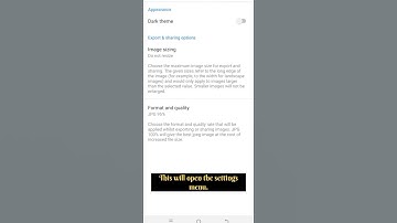 How to Enable Dark Theme in Snapseed Application