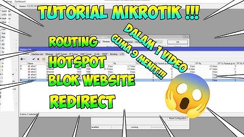 Tutorial Routing Mikrotik Hotspot Web Proxy Block Website Redirect