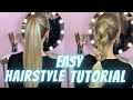 Easy &amp; Beautiful Beginner Level Hairstyle For All Events! School, College, Work, Night Out, Party!