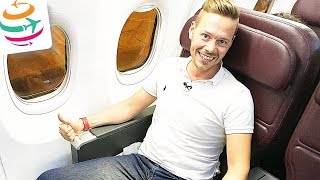 Qantas Business Class 737-800 BNE-MEL (GER) Flug Erfahrung Report Bericht | GlobalTraveler.TV