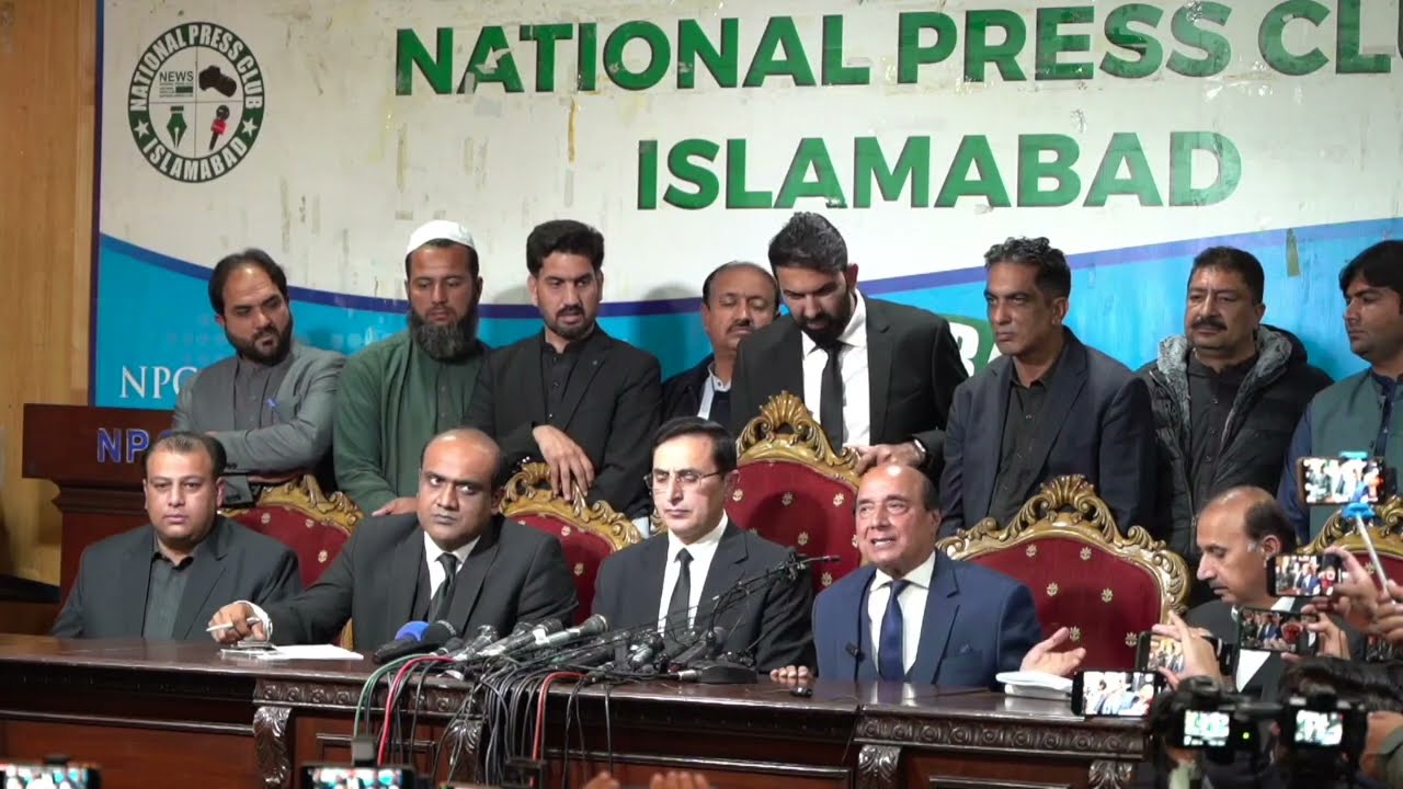 Founder Chairman Imran Khan's Legal Team Important Press Conference in Islamabad