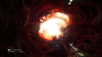 alien meets flamethrower
