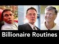 Billionaires Bill Gates, Elon Musk, Naveen Jain - Daily Routines   