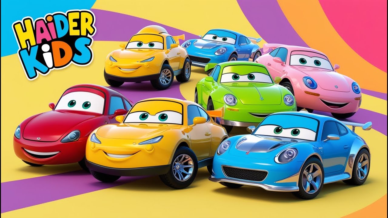 Learn Colors with Car Toys | Fun Educational Video for Kids | Haider Kids