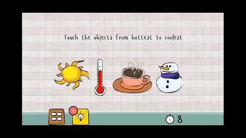 Logic Master 1 - Mind Twist Level 48 Solution | Touch the object from hottest to coolest